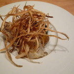 ごはん屋 今ここ - 穴子、イカ、エツ　（ごぼう　野菜のピクルス）