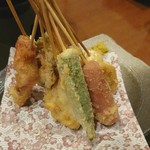 月乃兎 - 旬の串揚げ10本