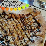 イタリア食堂amico - チョコバナナのデザートビツァ♪