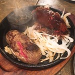 芝浦食肉 - 黒毛和牛100%店挽きハンバーグ 740円