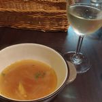 モーゼ - オニオンスープ、ワイン（白）