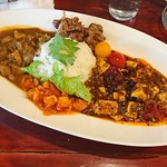 大衆中遊華食堂 八戒 - 「四川麻婆豆腐カリィ×鹿肉とハチノスカリィ」+ラム肉炒めのせver