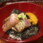 う越貞 - のどぐろ雲丹丼