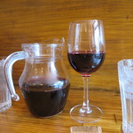 ハウスワイン赤のデキャンタ(2018年4月)