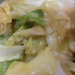 家系ラーメン 近藤家 - キャベチャー、アップ