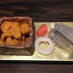 旬菜 おぐら家 - 塩水うに・さより
