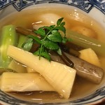 旬菜 おぐら家 - 京白子筍と春野菜の炊き合わせ