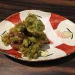旬菜 おぐら家 - ホタルイカとふきの唐の唐揚げ