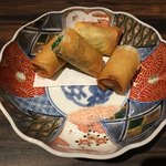 旬菜 おぐら家 - 稚鮎春巻揚げ