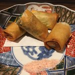 旬菜 おぐら家 - 稚鮎春巻揚げ