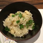 旬菜 おぐら家 - 京白子筍と山菜の炊き込みご飯