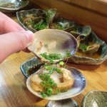 心粋厨房 獬 - アサリの紹興酒合え・・。デカッ