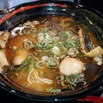 Menya Sou - 【豚骨醤油 味玉ラーメン】￥700 + ￥100