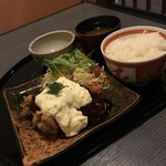 河良 - コーチンチキン南蛮１２００円＋定食セット３５０円税別