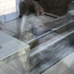 藤店うどん - 製麺しています。