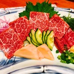 Extra large fatty horse sashimi