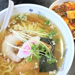 西海 - ラーメン（大盛）＆半麻婆
