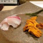 うを徳 - 明石鯛＆馬糞雲丹