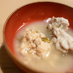 うを徳 - 眞鯛（まだひ）、卵巣（まこ）＋精巣（しらこ）＋花山椒（はなざんせう）