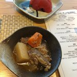 別邸 山風木 - おばんざいコーナーの煮込み。