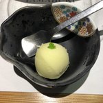 別邸 山風木 - 口直しのシャーベット。