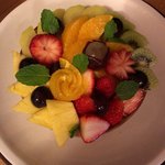 別邸 山風木 - 乳製品がダメな家族のために特別オーダーしたフルーツタルト。