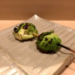 焼鳥 おみ乃 - 芽キャベツ