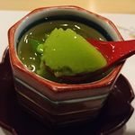 旬菜 おぐら家 - エンドウ豆の葛よせ