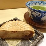 旬菜 おぐら家 - 黒蜜ときなこのもなかアイスクリーム