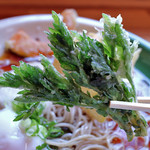 麺処 はな - よもぎの天ぷら