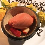 Terroir愛と胃袋 - イチゴのシャーベット