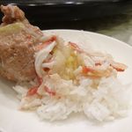 敦煌 - お団子と白菜、カニあんかけ