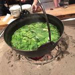 柳家 - 行者ニンニク入り山菜鍋