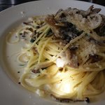 軽井沢虎杖 - クリームパスタのアップ