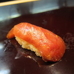 Sasa Sushi - 酒粕醤油漬け鮪（地物）