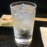 串焼き かめや - 黒糖焼酎 有泉(水割り)