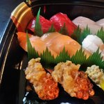 すし江戸 - サーモン，紅親子