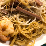 熊飯店 - 叉焼と海老入りのねぎと生姜のあえそば