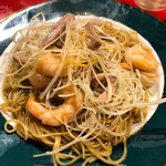 熊飯店 - 叉焼と海老入りのねぎと生姜のあえそば