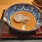 日本料理 十三蔵 - 鯛の切り身はくるみのペーストを絡めて