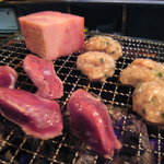 炉ばた雷橋 - 鶏もりと厚切りベーコン