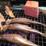 炉ばた雷橋 - ししゃもなど