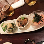 嬉々 わらまさ - おまかせ前菜４種盛り（450円）