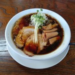 麺家 鶏処 - 鶏処しょうゆ（半チャーハンセット）820円