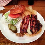 アイコウシャ - マッシュルームバーガー+ベーコン追加