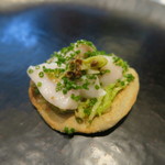 オルグイユ - 30年4月　蕎麦粉ガレット　春キャベツと鯛の白子