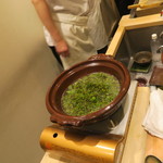 日本料理 太月 - 30年4月　花山椒、牛肉　小鍋