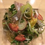 旬菜 おぐら家 - 桜鯛と春野菜サラダ仕立て すだちの酢ジュレ