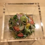 旬菜 おぐら家 - 桜鯛と春野菜サラダ仕立て 酢立ジュレがけ