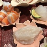 旬菜 おぐら家 - 足赤海老・とらふぐ・あおりいか